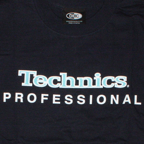 Technics T-Shirt - Navy blue Technics Professional logo - Temple of Deejays